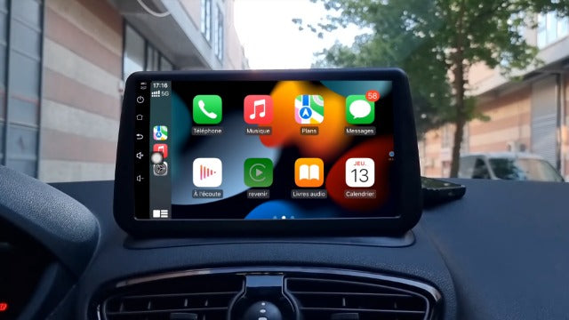 🚗 Écran CarPlay / Android Auto pour Renault Clio 3 – Plug & Play