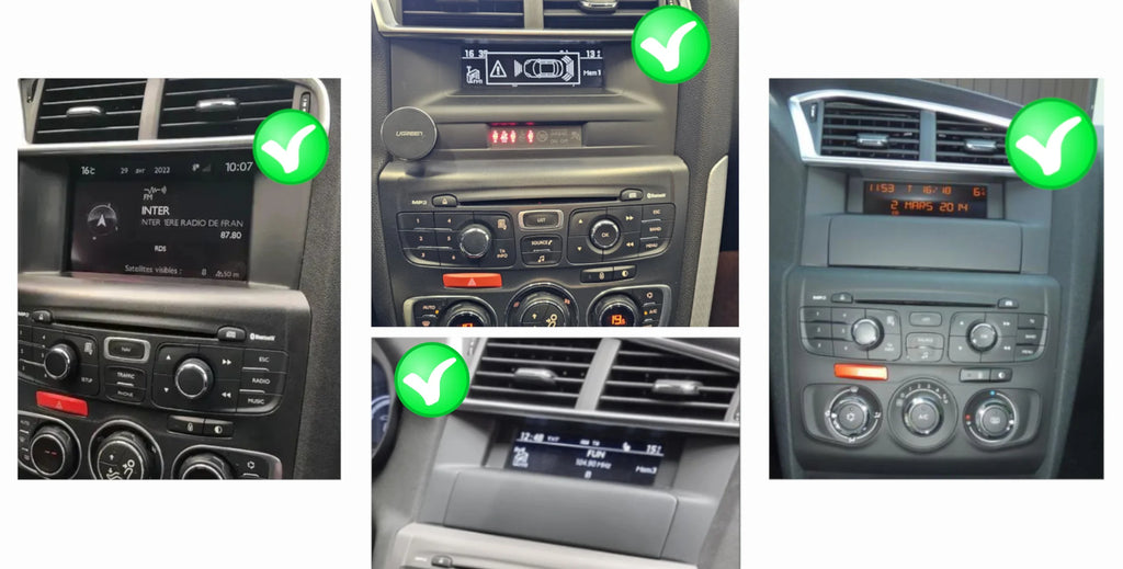 Autoradio GPS CITROEN C4 de 2011 à 2018 Version Android 13 avec Android Auto et Apple Carplay sans fil intégré