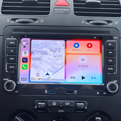 Écran CarPlay / Android Auto pour Volkswagen Golf 5 (2003–2009) – Plug & Play