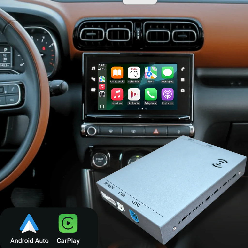 Boitier Carplay et Android Auto pour Citroën C3 à partir de 2017