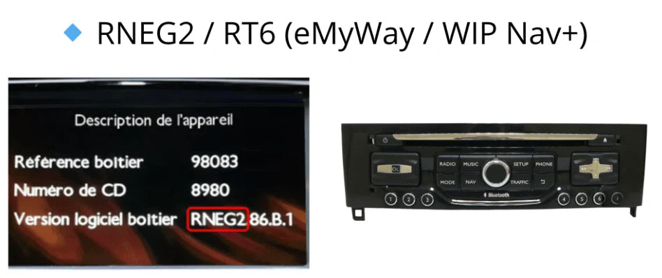 Boîtier CarPlay & Android Auto sans fil Peugeot 308 (2008–2014) – Compatible NG4, RNEG, RNEG2