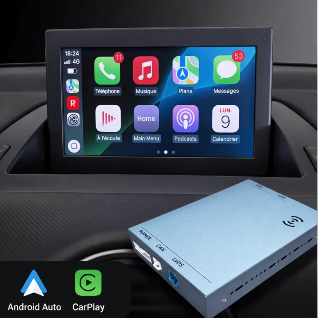 Boîtier CarPlay & Android Auto sans fil Peugeot 308 (2008–2014) – Compatible NG4, RNEG, RNEG2