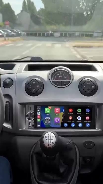 Autoradio universel Junsun 6,86 pouces 1 Din, lecteur MP5, Carplay sans fil, Android Auto, vidéo multimédia pour voiture, caméra de recul, écran tactile IPS 1280*480, Mirror Link, navigation GPS, Siri, BT, SWC, FM, MIC, AUX, USB Type-C, prise autoradio