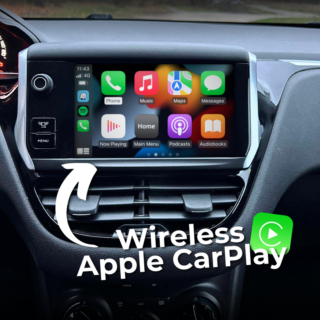 Apple Carplay et Android Auto pour Peugeot 208 de 2012 à 2016 avec système SMEG/SMEG+